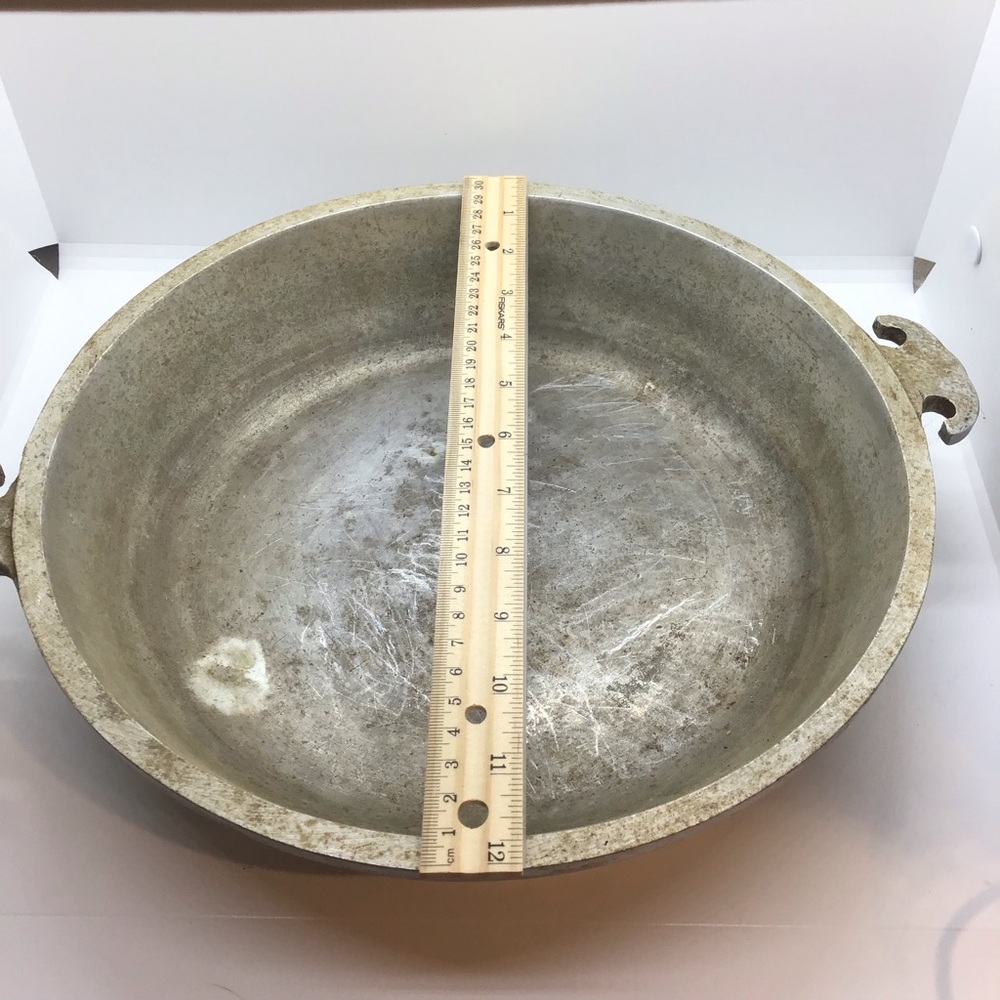 Vintage Guardian Service Hammered Aluminum 12” Fryer Skillet Cookware  NO LID